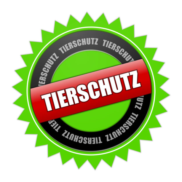 tierschutz plakette grün