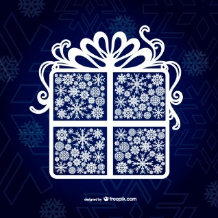 weihnachtskarte mit geschenk freepikcom